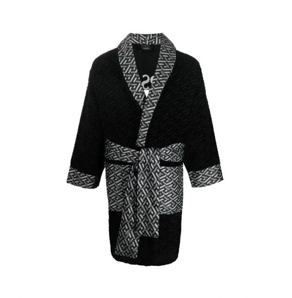 VERSACE BATH ROBE featuring logo-monogram available at Lestyle Boutique Melbourne