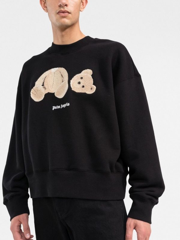 Palm Angels sweatshirt featuring bear print, luxury design available at Lestyle Boutique Melbourne