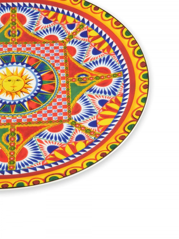 Dolce & Gabbana sun-print charger plate, luxury design available at Lestyle Boutique Melbourne