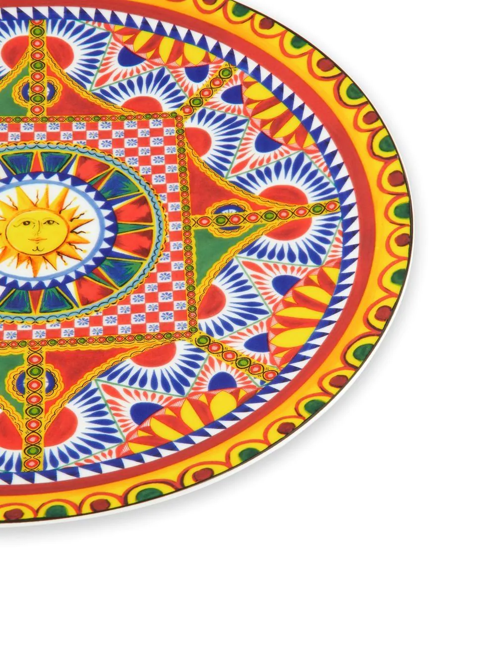 Dolce & Gabbana plate featuring sun-print hand-painted design available at Lestyle Boutique Melbourne