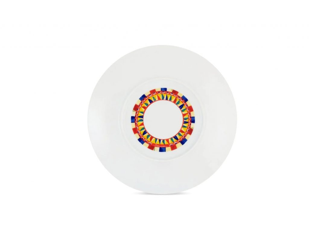 Dolce & Gabbana plate featuring sun-print hand-painted design available at Lestyle Boutique Melbourne