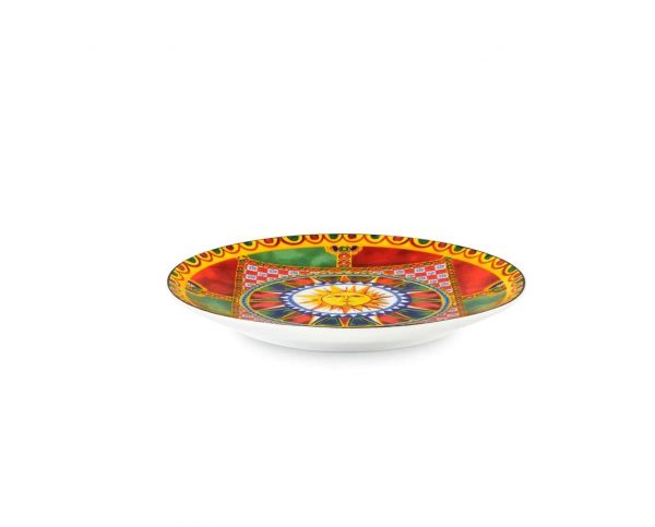 Dolce & Gabbana plate featuring multicolour porcelain design, available at Lestyle Boutique Melbourne