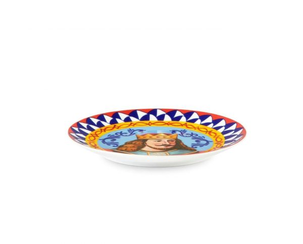 Dolce & Gabbana plate featuring vibrant multicolour design, available at Lestyle Boutique Melbourne