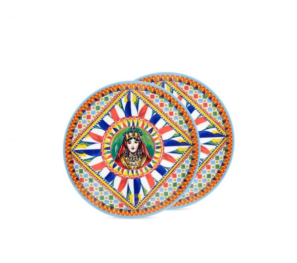 Dolce & Gabbana plate featuring multicolour design. Available at Lestyle Boutique Melbourne