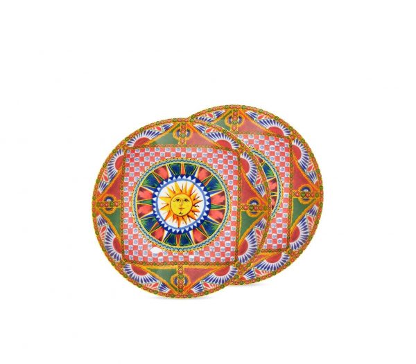 Dolce & Gabbana plate featuring vibrant design and premium porcelain. Available at Lestyle Boutique Melbourne
