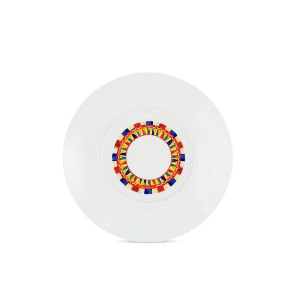 Dolce & Gabbana knight-print charger plate, a luxurious addition to your tableware, available at Lestyle Boutique Melbourne