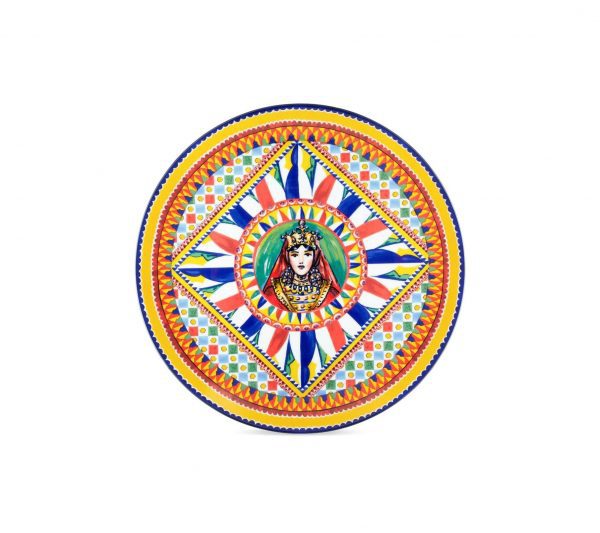 Dolce & Gabbana plate featuring vibrant print and intricate design, available at Lestyle Boutique Melbourne