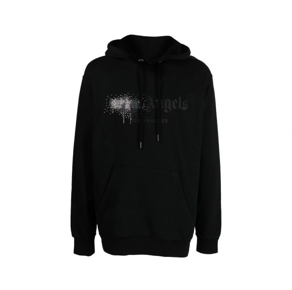 Palm Angels hoodie with rhinestone embellishments, available at Lestyle Boutique Melbourne