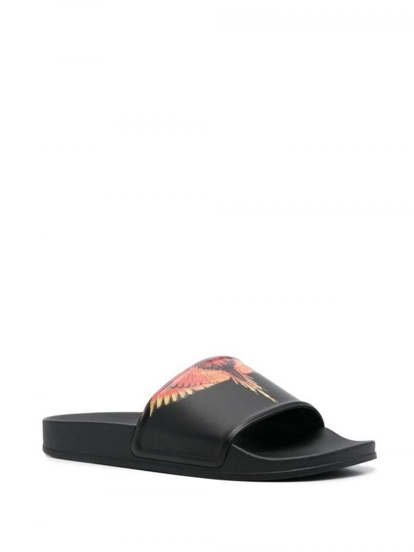 Marcelo Burlon Slides with wings print, luxury comfort and style available at Lestyle Boutique Melbourne