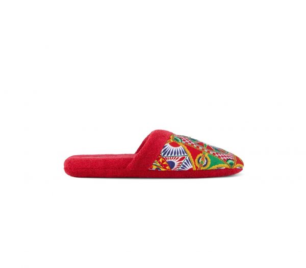Dolce & Gabbana Carretto Siciliano-print terry slippers, luxury comfort available at Lestyle Boutique Melbourne