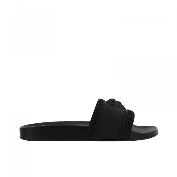 VERSACE SLIDES featuring Medusa motif strap available at Lestyle Boutique Melbourne