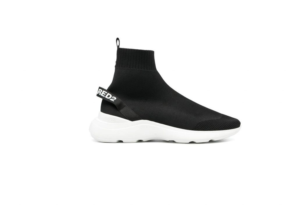 DSQUARED2 FLY HIGH-TOP SOCK SNEAKERS featuring slip-on style available at Lestyle Boutique Melbourne