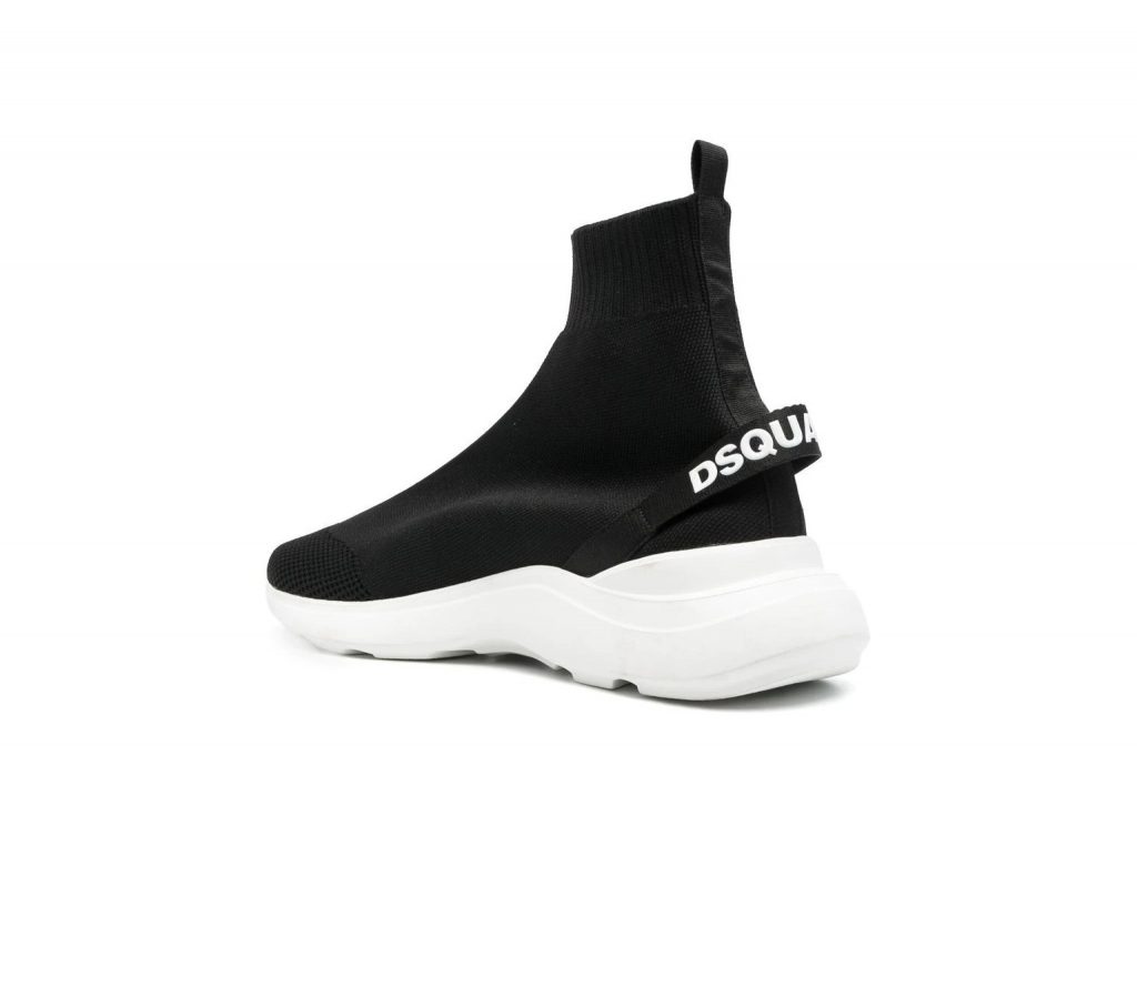 DSQUARED2 FLY HIGH-TOP SOCK SNEAKERS featuring slip-on style available at Lestyle Boutique Melbourne