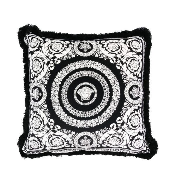 Versace cushion featuring Crete de Fleur velvet with padding available at Lestyle Boutique Melbourne