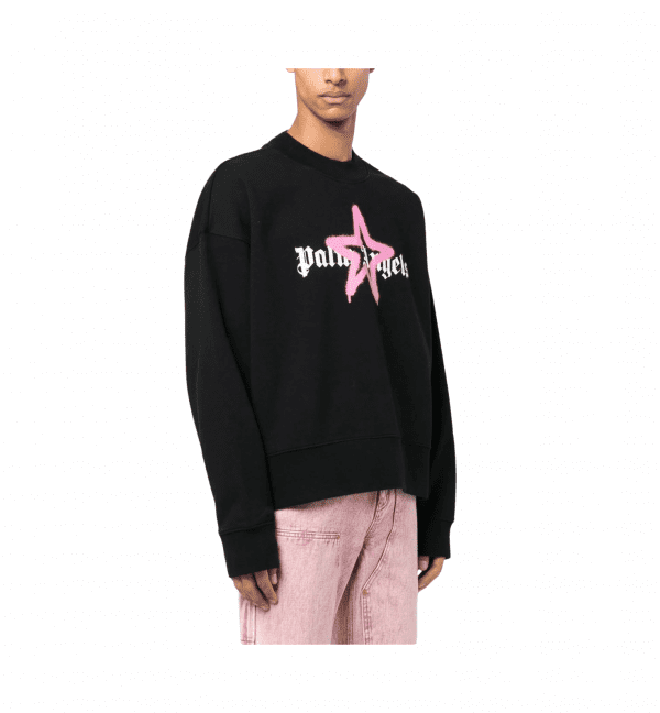 Palm Angels sweatshirt featuring a star print, crafted from premium cotton. Available at Lestyle Boutique Melbourne.