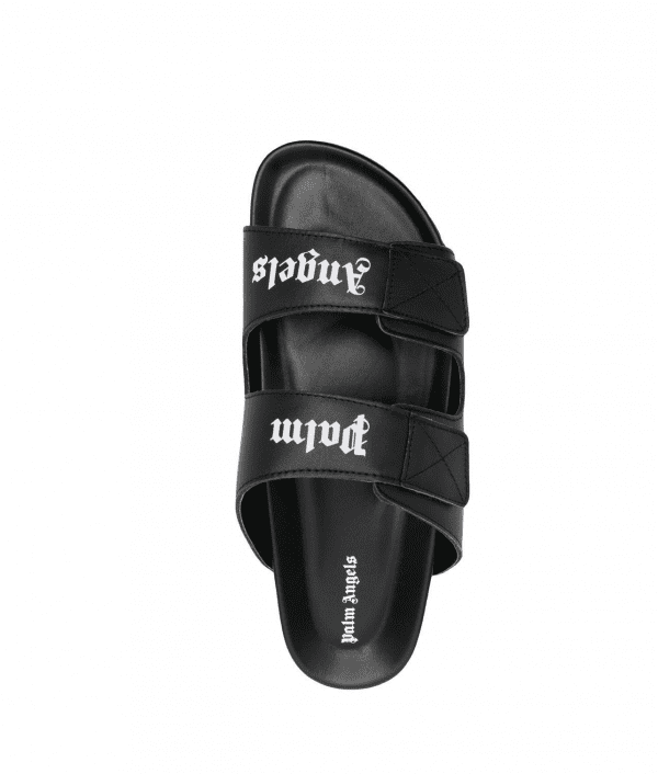 Palm Angels slides featuring logo-print design. Available at Lestyle Boutique Melbourne