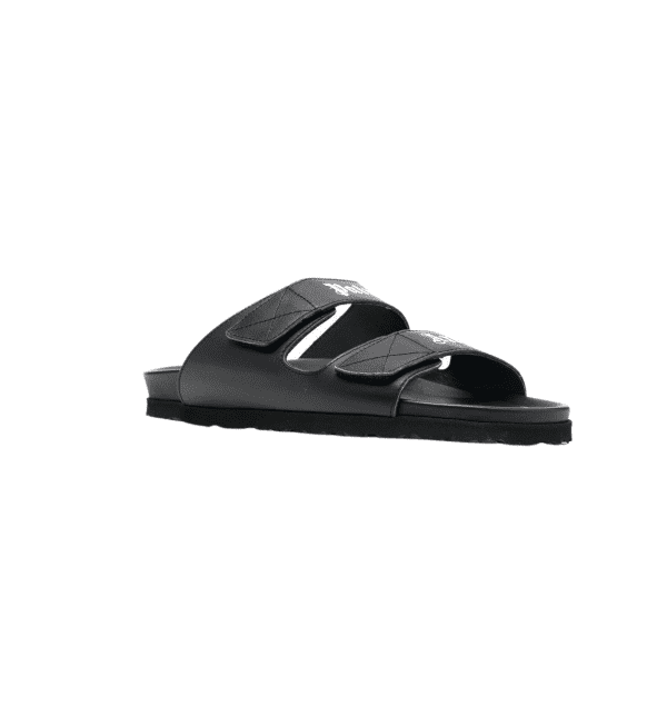 Palm Angels slides featuring logo-print design. Available at Lestyle Boutique Melbourne