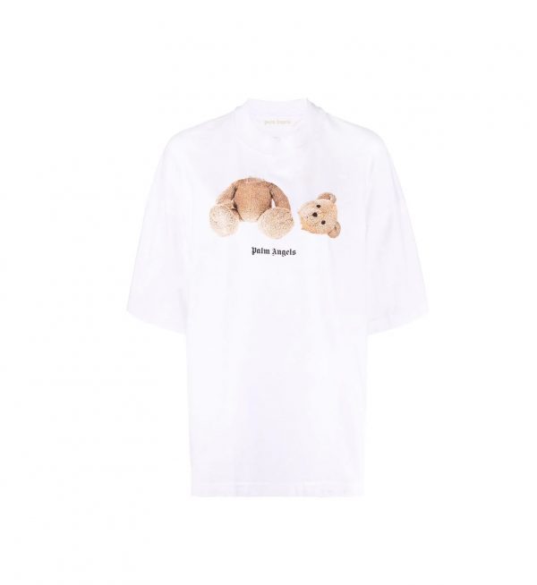 Palm Angels T-Shirt featuring teddy bear print, available at Lestyle Boutique Melbourne