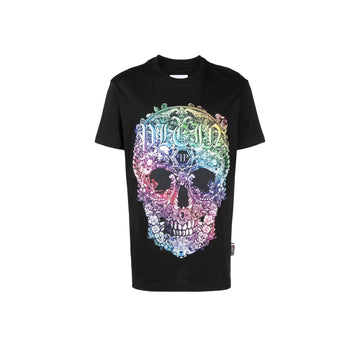 PHILIPP PLEIN T-SHIRT featuring baroque skull embellishment available at Lestyle Boutique Melbourne