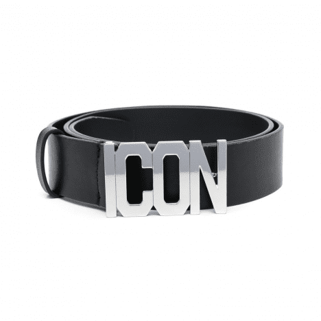 DSQUARED2 ICON leather belt with logo detail, available at Lestyle Boutique Melbourne