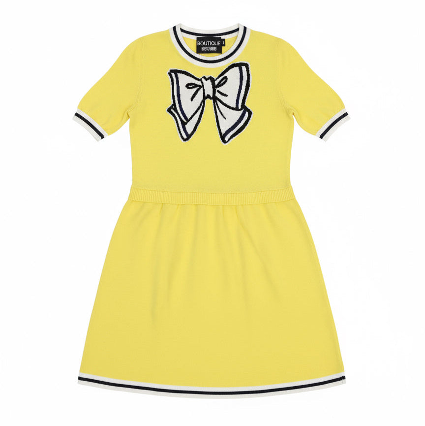 MOSCHINO DRESS featuring a large bow graphic available at Lestyle Boutique Melbourne