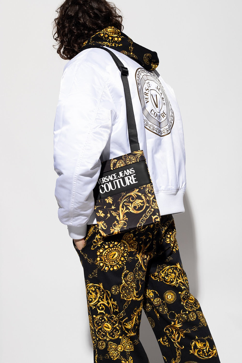 Versace Jeans Couture bag featuring Baroque design, available at Lestyle Boutique Melbourne