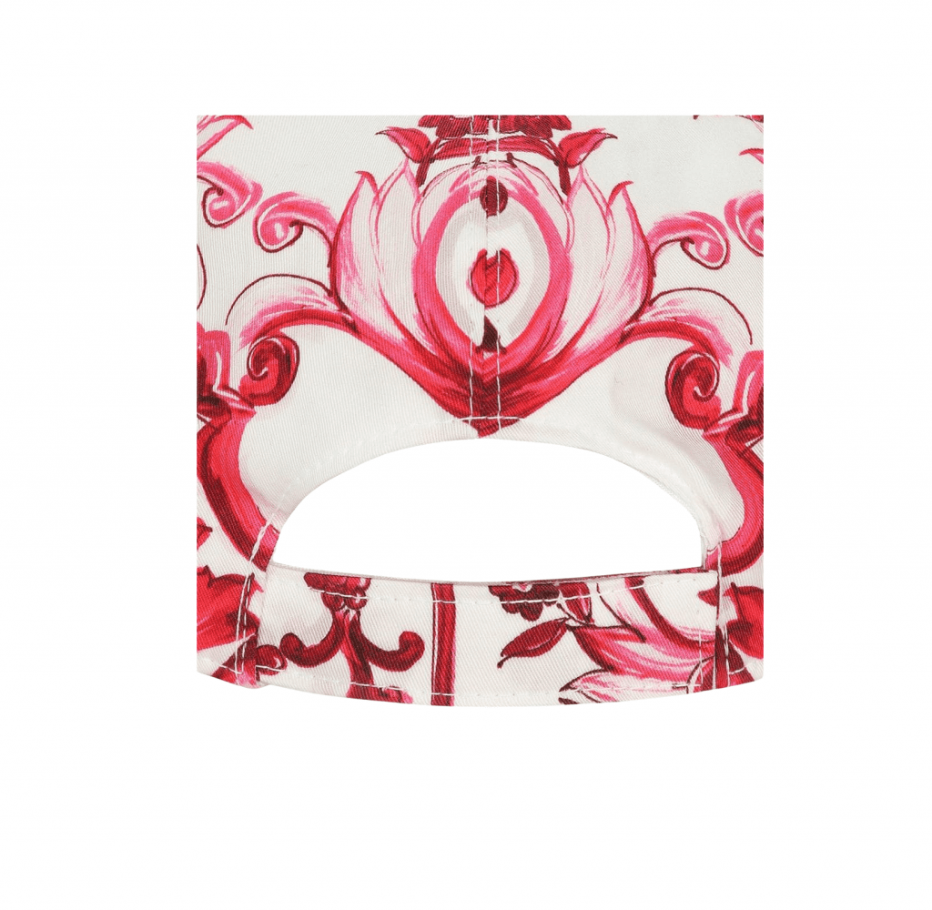 Dolce & Gabbana Kids Baseball Cap featuring Majolica print available at Lestyle Boutique Melbourne