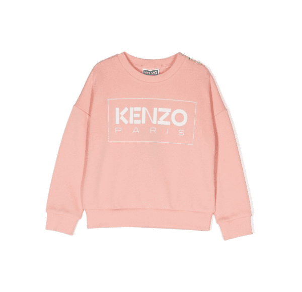 KENZO KIDS sweatshirt with logo print, crafted from cotton blend for comfort. Available at Lestyle Boutique Melbourne.
