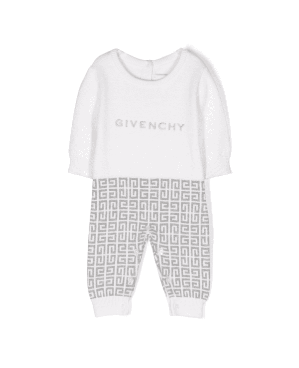 Givenchy Kids Romper with logo print, crafted from cotton blend for comfort, available at Lestyle Boutique Melbourne