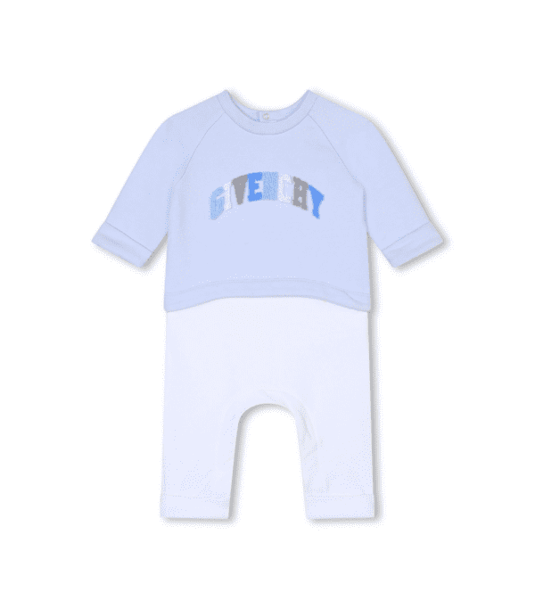 Givenchy Kids Romper with logo-appliqué, made from stretch cotton, available at Lestyle Boutique Melbourne