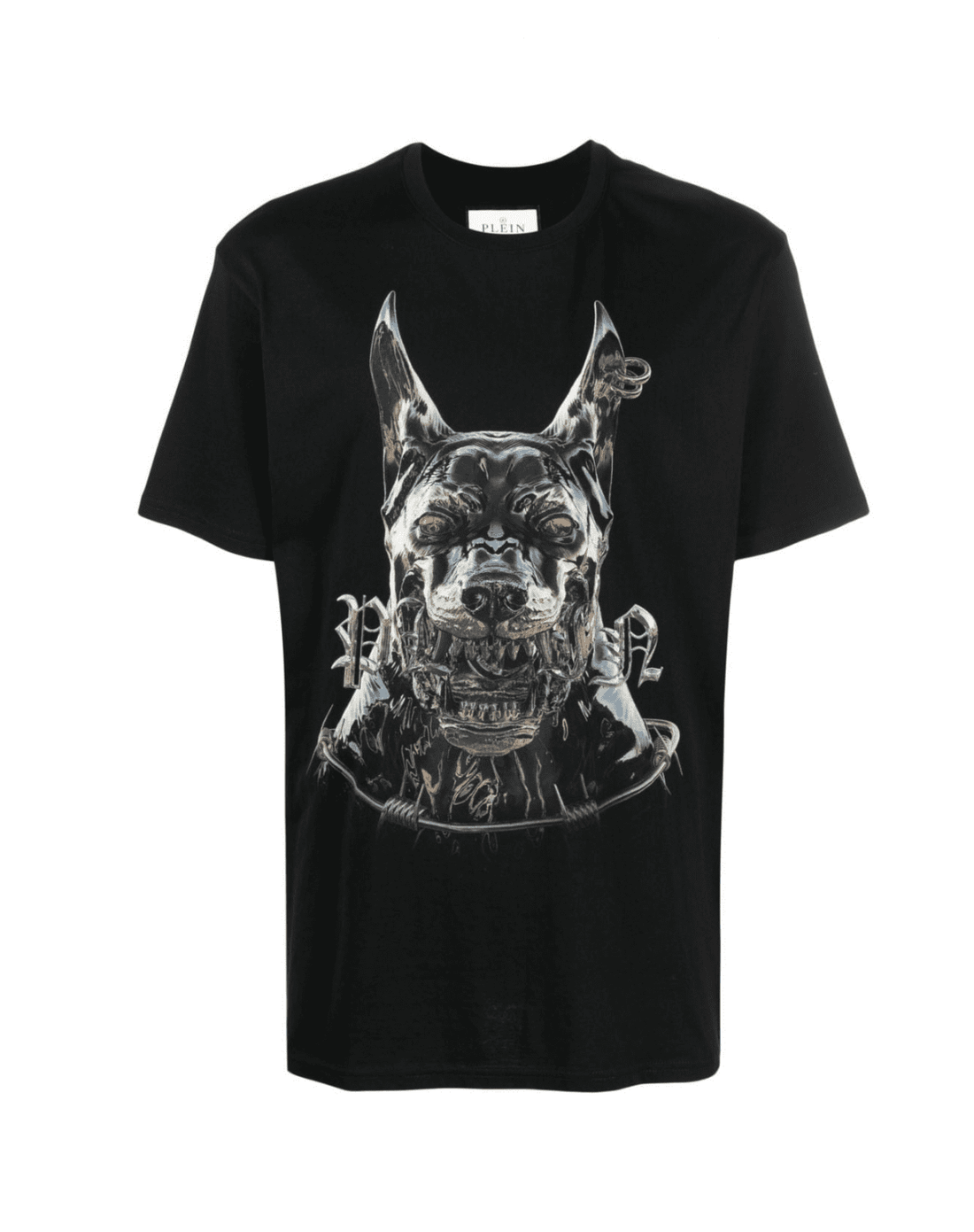PHILIPP PLEIN T-SHIRT featuring dog print available at Lestyle Boutique Melbourne