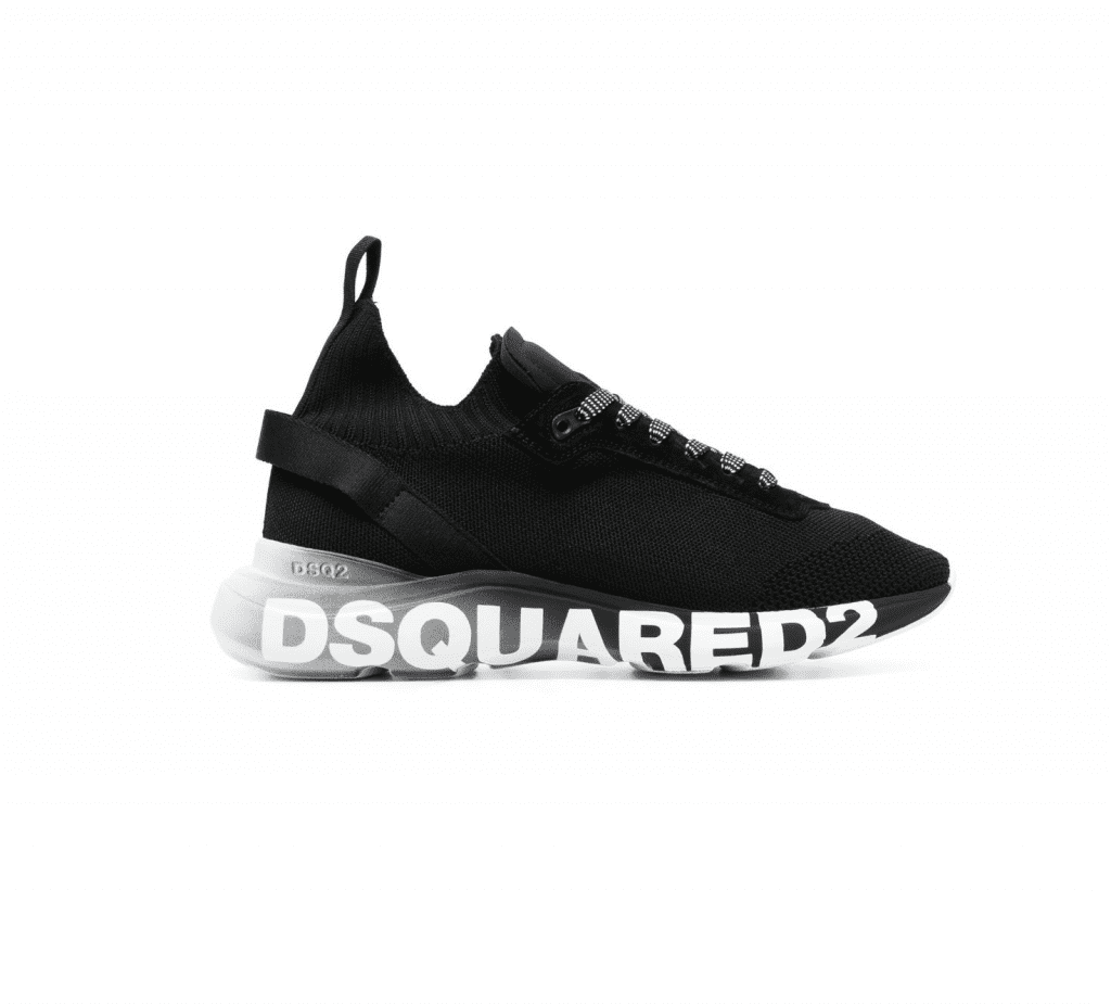 DSQUARED2 SNEAKERS featuring logo-print low-top design available at Lestyle Boutique Melbourne