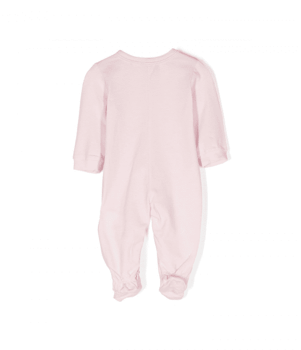 Versace Kids Babygrow Set featuring logo-flocked cotton, available at Lestyle Boutique Melbourne