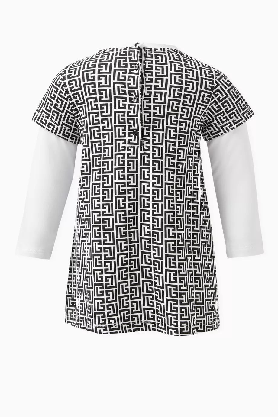 Balmain dress featuring logo print available at Lestyle Boutique Melbourne