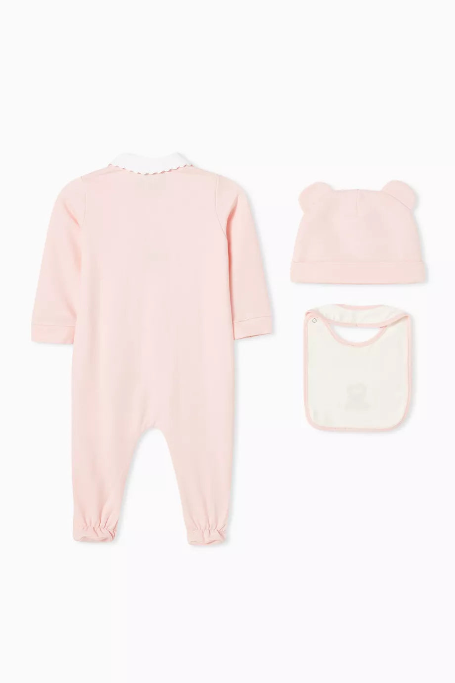 MOSCHINO Bear Logo-embroidered Sleepsuit Gift Set featuring bear logo embroidery available at Lestyle Boutique Melbourne