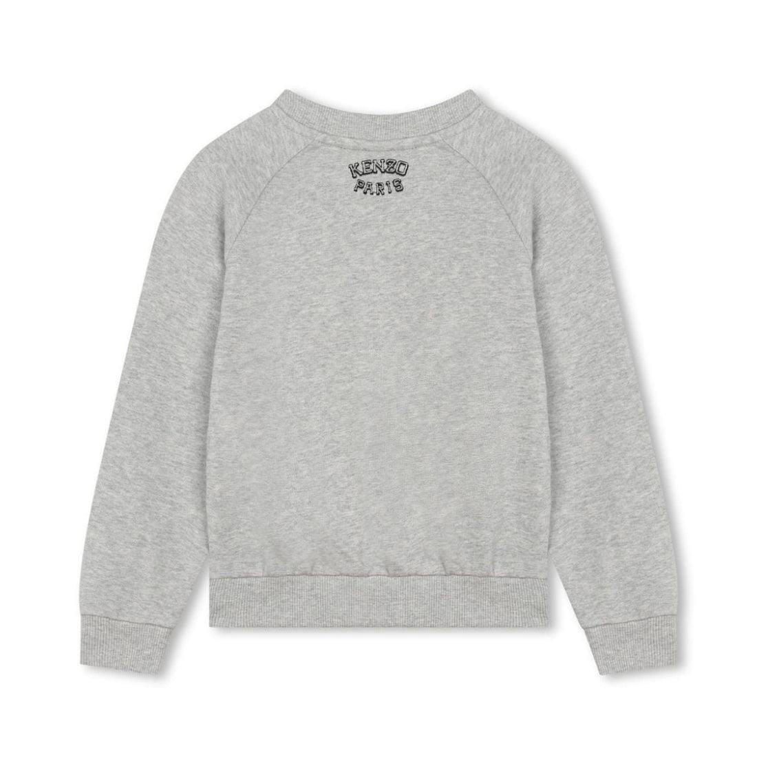 Kenzo Kids grey sweatshirt with embroidered Tiger motif, available at Lestyle Boutique for a stylish look.