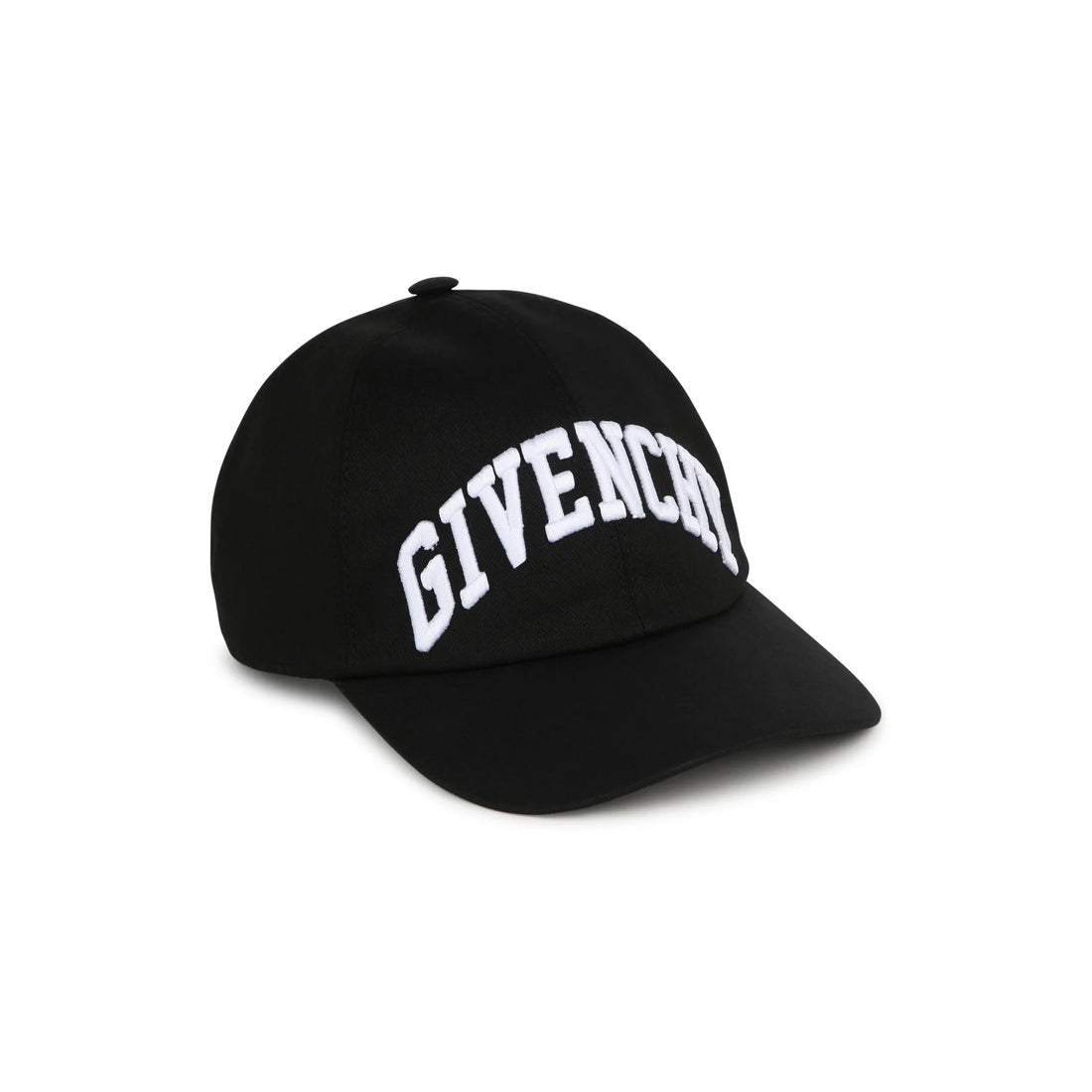Givenchy Kids black logo-embroidered twill cap with adjustable rear buckle, available at Lestyle Boutique Melbourne.