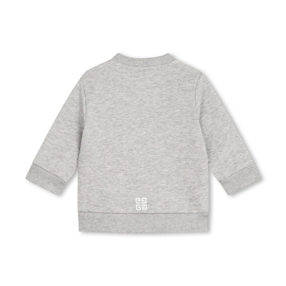 Givenchy Kids grey mélange sweatshirt with logo print, available at Lestyle Boutique.