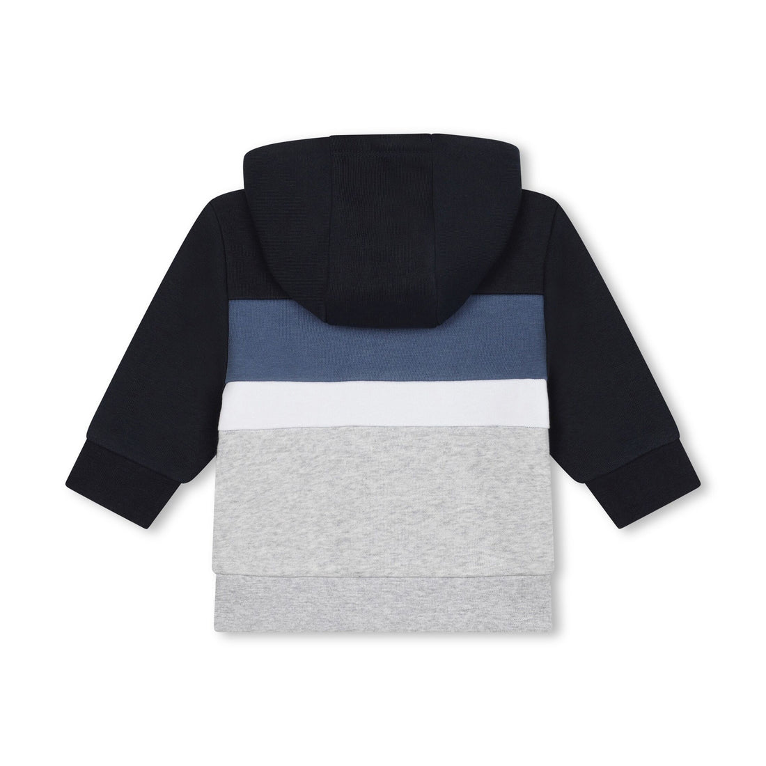 BOSS Kidswear grey and blue colour-block tracksuit, available at Lestyle Boutique.