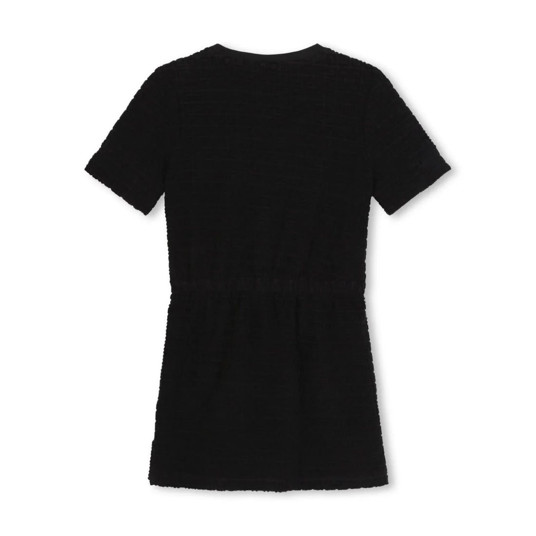 Givenchy Kids black 4G jacquard T-shirt dress with logo print, available at Lestyle Boutique.