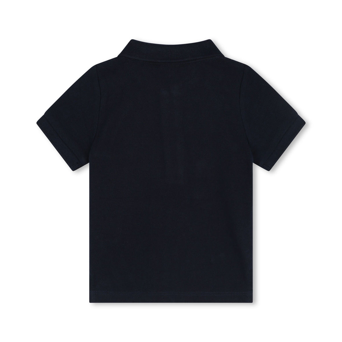 BOSS Kidswear navy blue logo-print polo shirt, available at Lestyle Boutique.