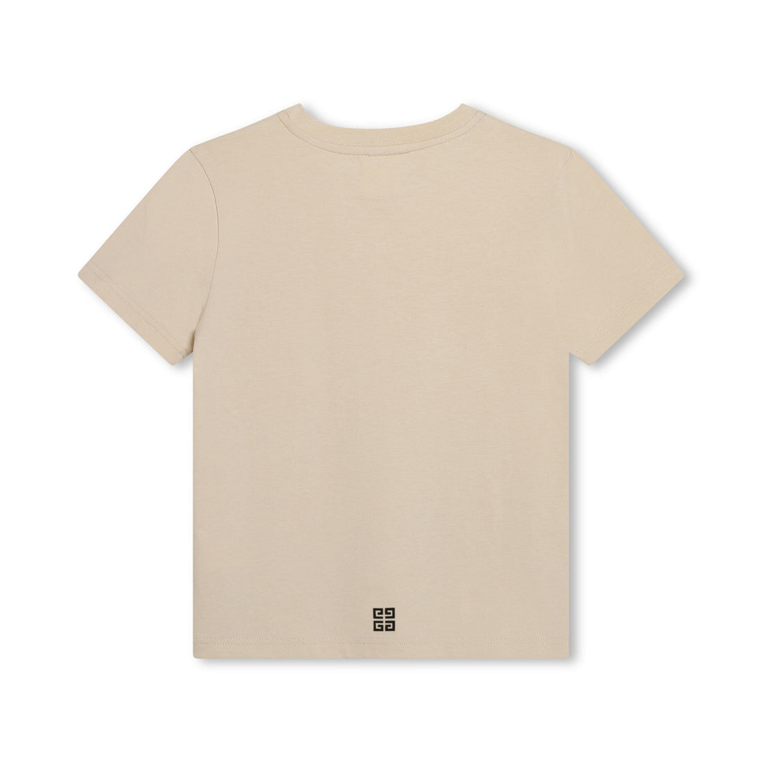 Givenchy Kids logo-print cotton T-shirt in beige with contrasting black logo, available at Lestyle Boutique Melbourne.