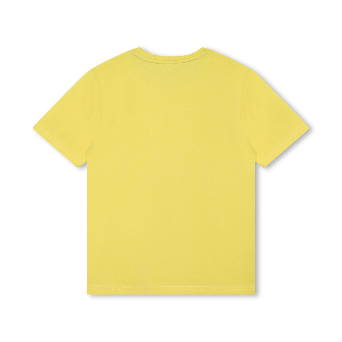 Brighten up any wardrobe with the BOSS Kids Logo Print T-Shirt in lemon yellow. This cotton tee features a bold BOSS logo on the front, combining comfort and style for casual outings. Material: 100% Cotton Color: Lemon Yellow Fit: Regular fit Details: Round neck; Short sleeves; Straight hem; Logo print on the front Care Instructions: Machine washable