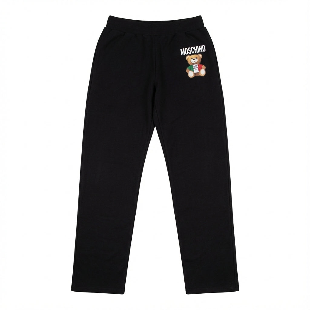 MOSCHINO pants featuring teddy bear applique available at Lestyle Boutique Melbourne