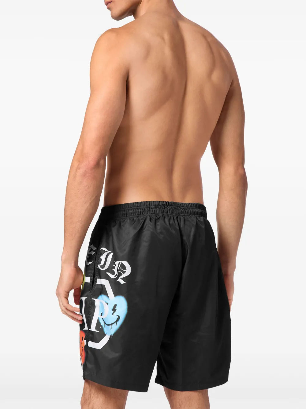 PHILIPP PLEIN SWIM SHORTS featuring Hawaii pattern available at Lestyle Boutique Melbourne