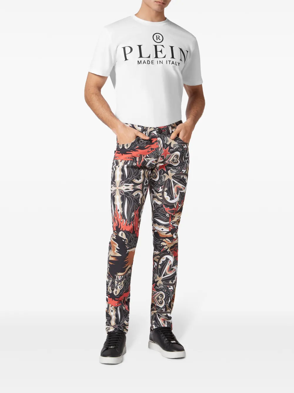 Philipp Plein jeans with all-over graphic print available at Lestyle Boutique Melbourne