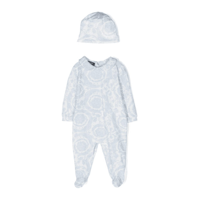 Versace KIDS PAJAMAS featuring barocco-print stretch-cotton available at Lestyle Boutique Melbourne