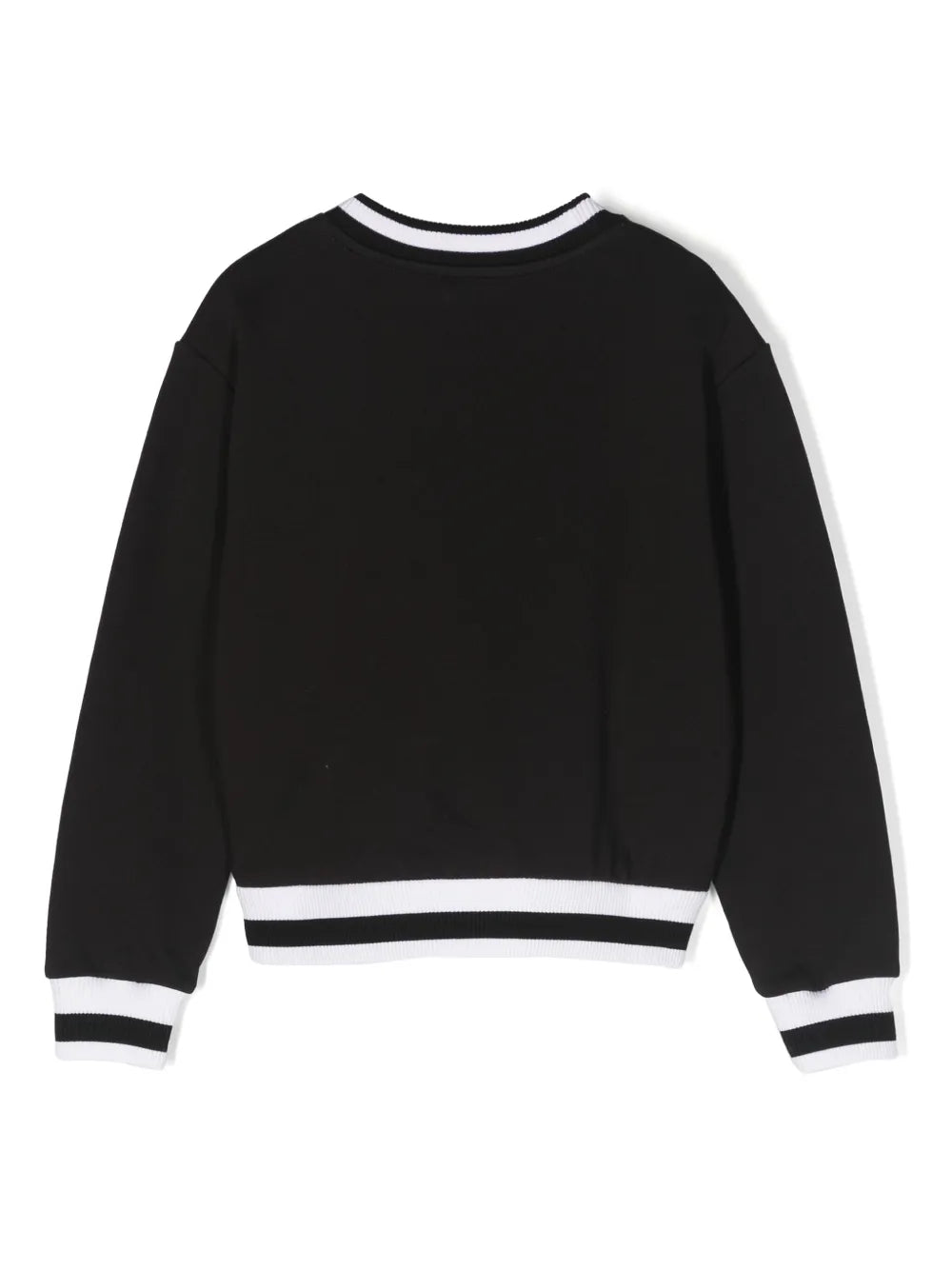 Dolce & Gabbana Kids logo-patch cotton sweatshirt with front patch available at Lestyle Boutique Melbourne