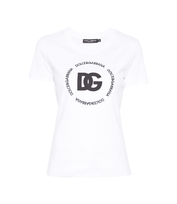 Dolce & Gabbana embroidered logo t-shirt, luxurious and stylish, available at Lestyle Boutique Melbourne