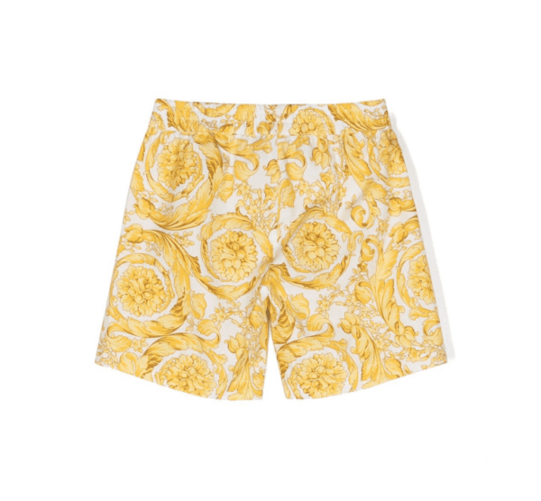 VERSACE KIDS SHORTS featuring barocco-print poplin, available at Lestyle Boutique Melbourne